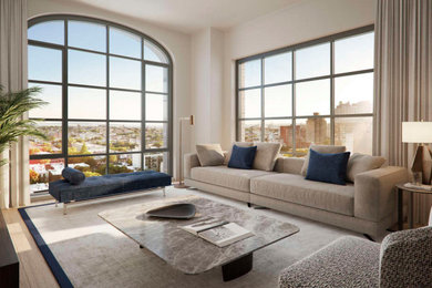 Living room photo in New York