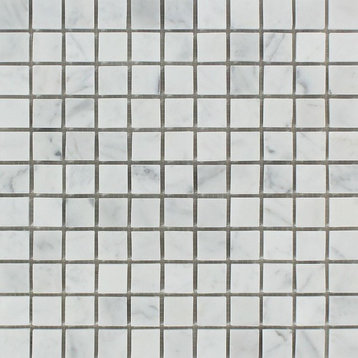 Carrara Italian Marble Mosaic, 1 X 1 Polished, 10 sq.ft.