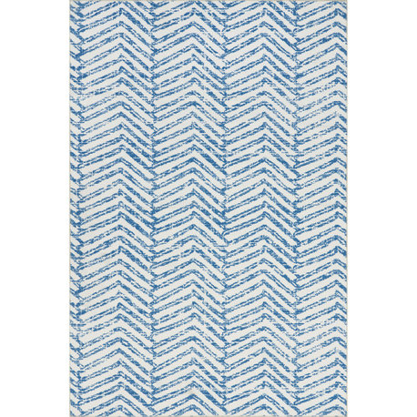 Nuloom Rosanne Machine Washable Geometric Area Rug, Blue 5'x8'