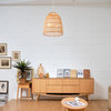 Galen 2-Light Chandelier with Natural Bamboo and Rattan Shade