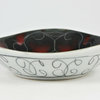Consigned Italian Modernist 1960s Porcelain Bowl with Enameled Decoration