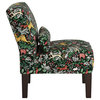 Joel Armless Chair, Frolic Evergreen