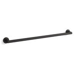 Kohler - Kohler Components 30" Towel Bar, Matte Black - Modern form meets modern function: the KOHLER Components collection is defined by controlled forms and stark precision in every line and angle. Each element is designed to feel like a minimalist piece of modern sculpture. Bring your signature bathroom look together with this contemporary towel bar in a finish to match your Components faucets.