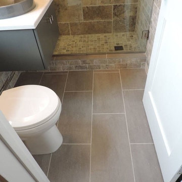Modern Travertine Bathroom
