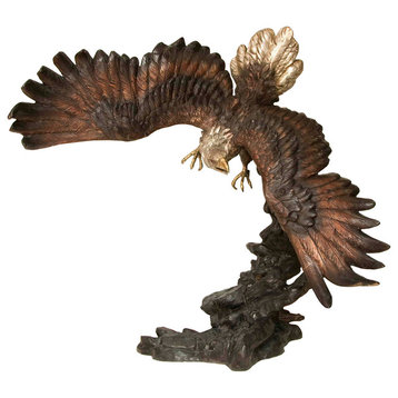 Swooping Eagle Bronze Sculpture