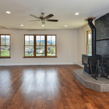 Wood stove hearth