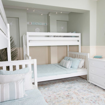 Twin XL over Queen Bunk bed for a Beach Cottage