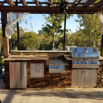 Stone Outdoor Kitchen Wesley Chapel