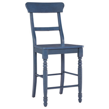 Savannah Court Counter Chairs Set of 2, Navy