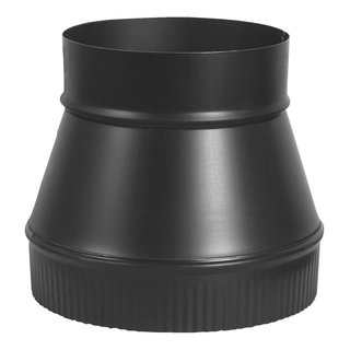 Imperial 6 in. x 8 in. Stove Pipe Increaser, Black, BM0062-D at