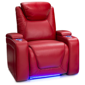 Seatcraft Equinox Home Theater Seating, Red, Row of 1