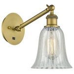 Innovations Lighting - Innovations Lighting 317-1W-BB-G2811 Hanover, 1 Light Wall In Industrial - The Hanover 1 Light Sconce is part of the BallstonHanover 1 Light Wall Brushed BrassUL: Suitable for damp locations Energy Star Qualified: n/a ADA Certified: n/a  *Number of Lights: 1-*Wattage:100w Incandescent bulb(s) *Bulb Included:No *Bulb Type:Incandescent *Finish Type:Brushed Brass