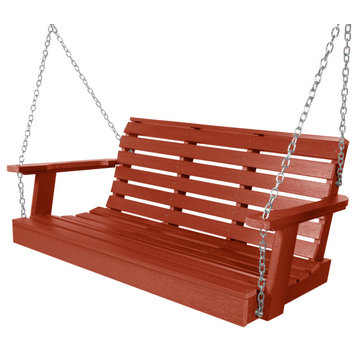 Soren Porch Swing 4', Red