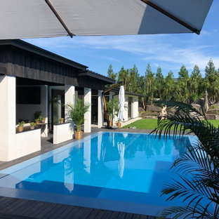 他の地域のモダンスタイルのおしゃれなプールの写真