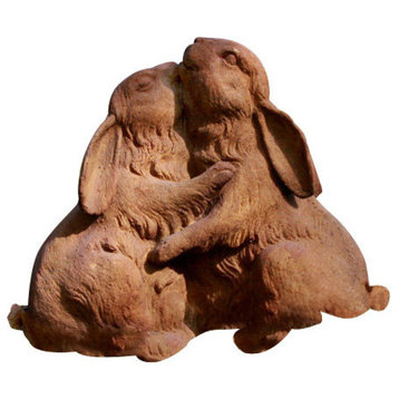 Hugging Bunnies Garden Animal Statue