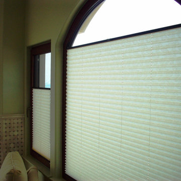 Customer Photos of Installed Pleated Blinds and Honeycomb Shades