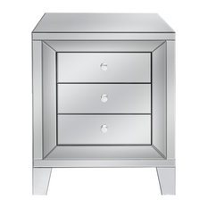 Eltham 3-Drawer Mirrored Side Table