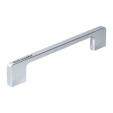 Swarovski Crystal and Metal Bar Drawer Handle, Chrome