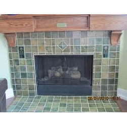 Cottage Craft Tile - Arts and Crafts Tile - Indoor Fireplaces