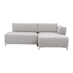 50 Most Por Scandinavian Corner Sofas For 2018 Houzz Uk Objekte Unserer Tage Becker Tonica Light Grey 2 5 Seater Sofa With Chaise Lounge On Right