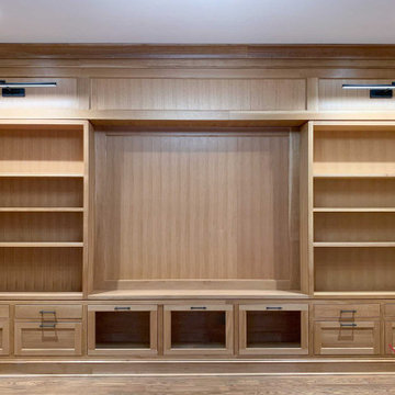 Custom Wood-Paneled Study