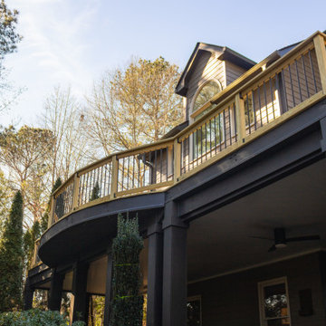 Deck Build Using Pressure Treated Pine with Timbertech Deck Lighting