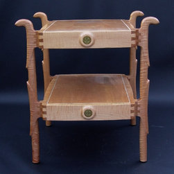 Custom Figured Maple Side Table - Products