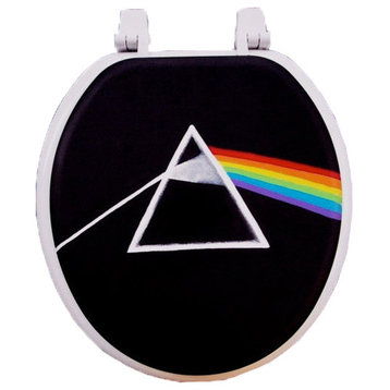 Pink Floyd Hand Painted Toilet Seat, Elongated