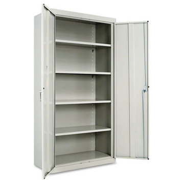 Assembled 72 High Storage Cabinet, With Adjustable Shelves, 36"X18", Light Gray