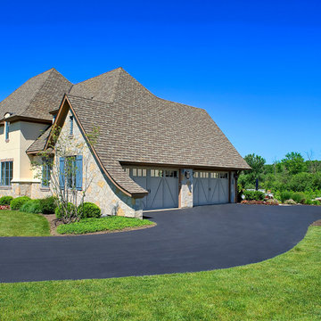 Driveway to Garages and Pool House