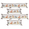 Friendly Forest 4-Piece Crib Bumper by Bedtime Originals,   Brown and Beige
