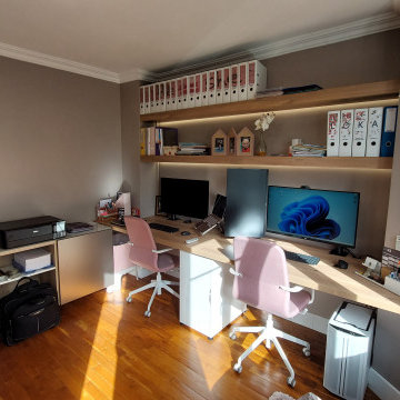 Transformation d'une chambre en bureau