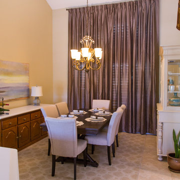 Orange Dining Room