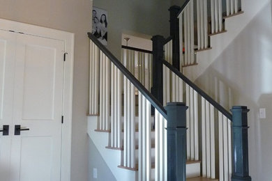 Example of a classic staircase design in Denver