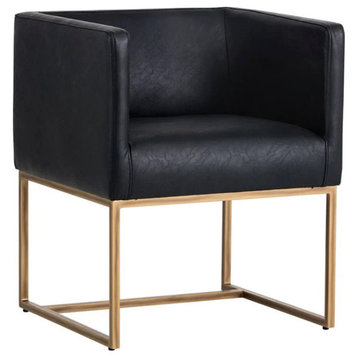 Urian Lounge Chair, Vintage Black