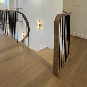 Project #144 | Slightly Curved Transitional Staircase