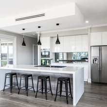 kitchen with WIP (oven & fridge frame C/T)