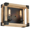 Craftmade 41502 Cubic 2 Light 14"W Bathroom Vanity Light - Fired Steel /