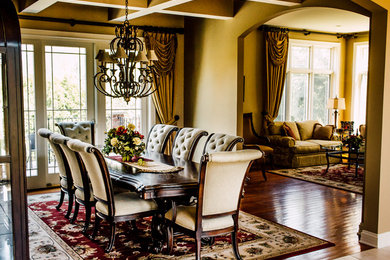 Elegant dining room photo in Chicago