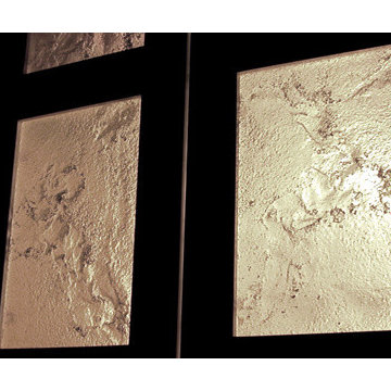 Glass Fabrication - Cast Glass Kitchen Cabinet Glass