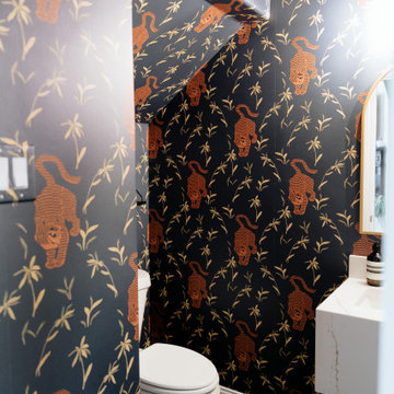 Tiger Goddess Powder Room Reno