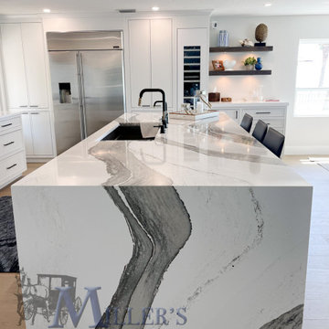 White Coastal Siesta Key Kitchen