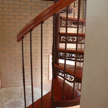 Forged Iron Spiral Stairs