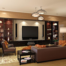 Living Room - TV and Fireplace Ideas