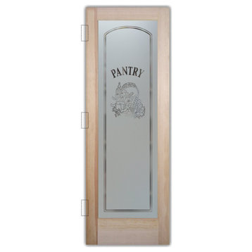Pantry Door - Vino - Douglas Fir (stain grade) - 24" x 80" - Book/Slab Door