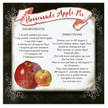 Homemade Apple Pie 6x6 Easelback Tabletop Canvas