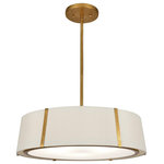 Crystorama - Crystorama FUL-907-GA 6 Light Chandelier in Antique Gold with Silk - The Fulton has a timeless style that adds uncomplicated beauty to any space. The double white silk shade, with the inside shade trimmed with a sleek metal ring holding the glass diffuser, gives the light a clean, tailored, versatile appeal.