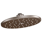 Moen - Moen Waterhill Oil Rubbed Bronze 1-Function 10" DIA Eco Showerhead S112EPORB - Vintage and full of character, Waterhill bath faucets and accessories bring provincial elegance to today's more traditional homes. Period-era details like a gooseneck spout and top finial give each faucet an authentic feel.