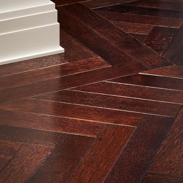 Goethe Street Residence - herringbone and base detail