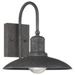 Savoy House - Mica Outdoor Wall Sconce, 11" - Savoy House's Mica Outdoor Wall Sconce features industrial lantern styling and a textured artisan rust finish that adds a touch of rustic inspiration to your exterior.